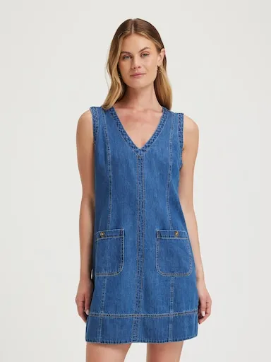 Just Jeans Tara Denim Mini Shift Dress