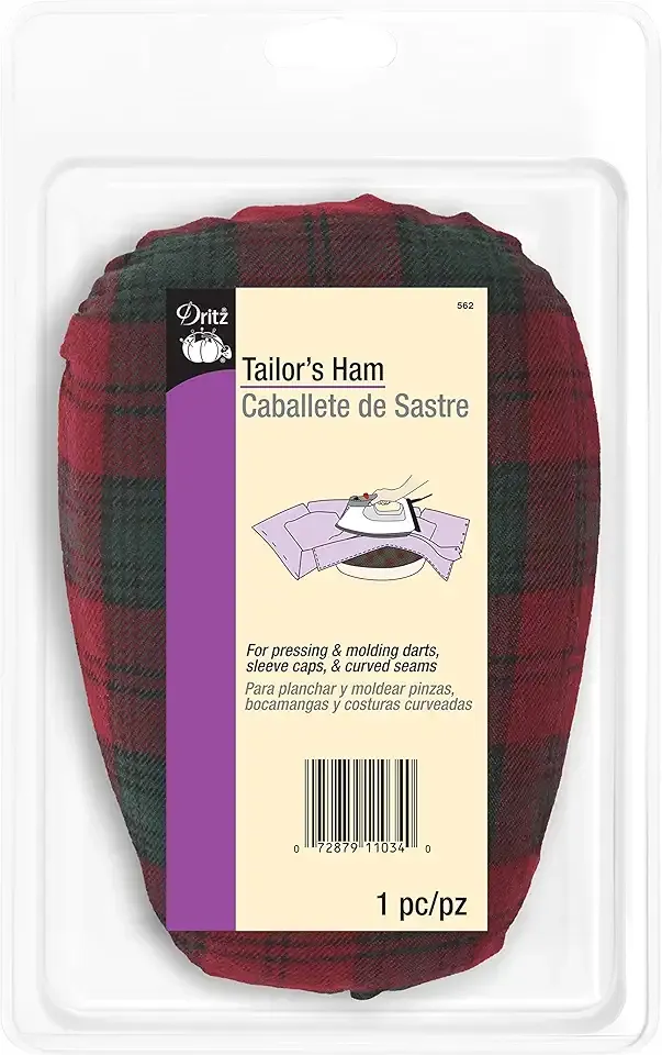 Dritz 562 Wool Tailor's Ham, 1 Count (Pack of 1), Brown
