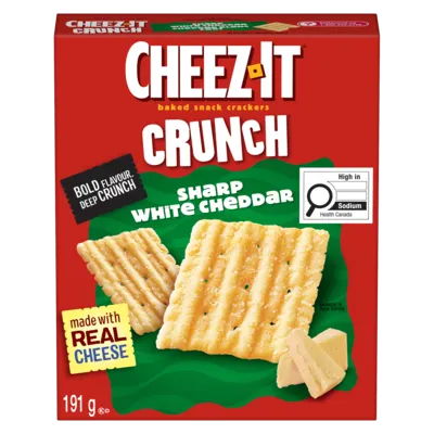 Crunch, Sharp White Cheddar, Baked Snack Crackers