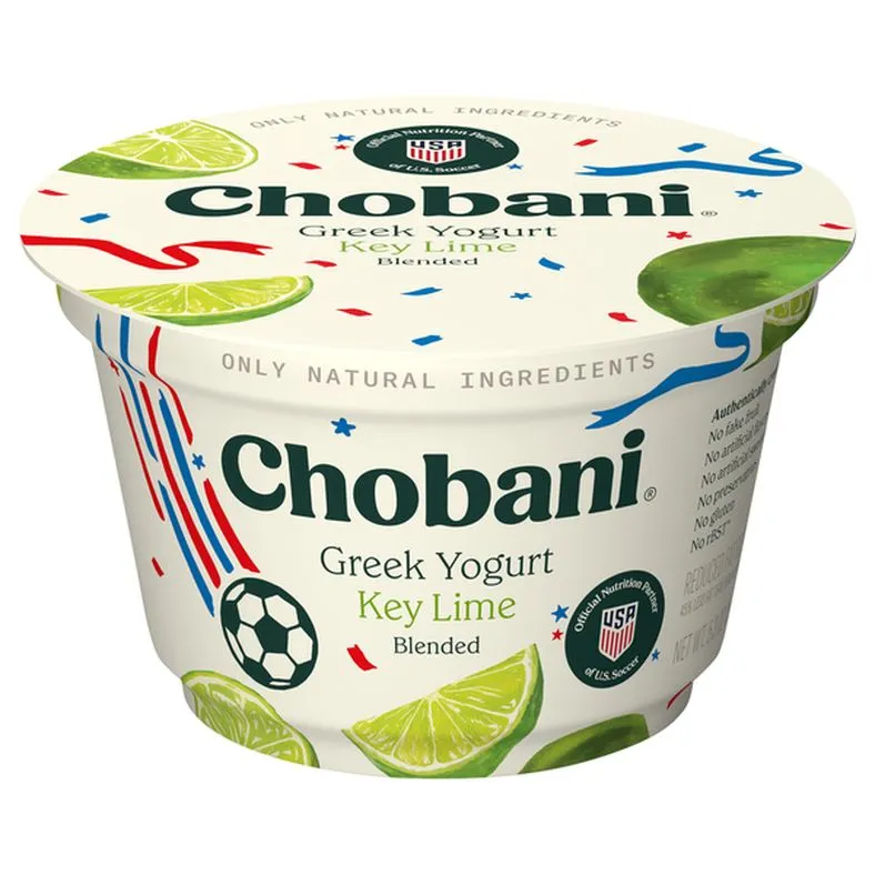 Chobani Reduced Fat Greek Key Lime Blended Yogurt