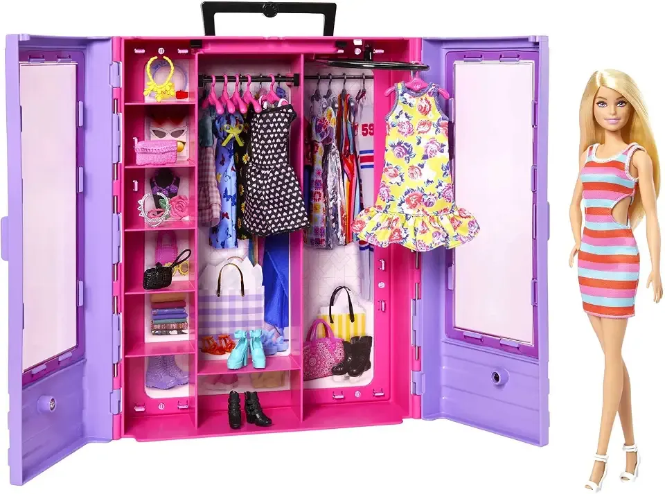 Fashionistas Ultimate Closet Portable Fashion Toy with Doll, Clothing, Accessories and Hangers, Gift for 3 Years Old and Up