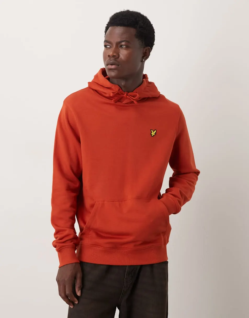 Lyle & Scott pullover hoodie in tuscan red