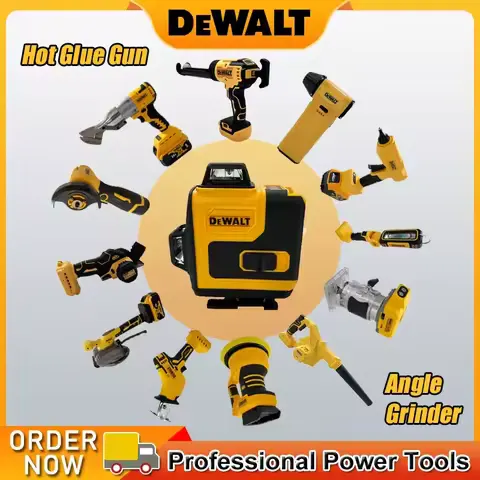 DEWALT Jigsaw, Electric Mini Blower, 12V Angle Grinder, Brushless Trimmer, Laser Level, Cutting Saw, Multifunctional Power Tools