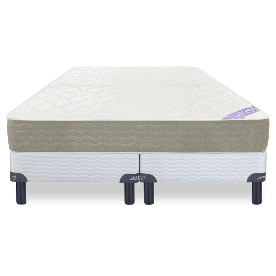Conjunto sommier y colchón de resortes Inducol Classic Pocket super king 200...