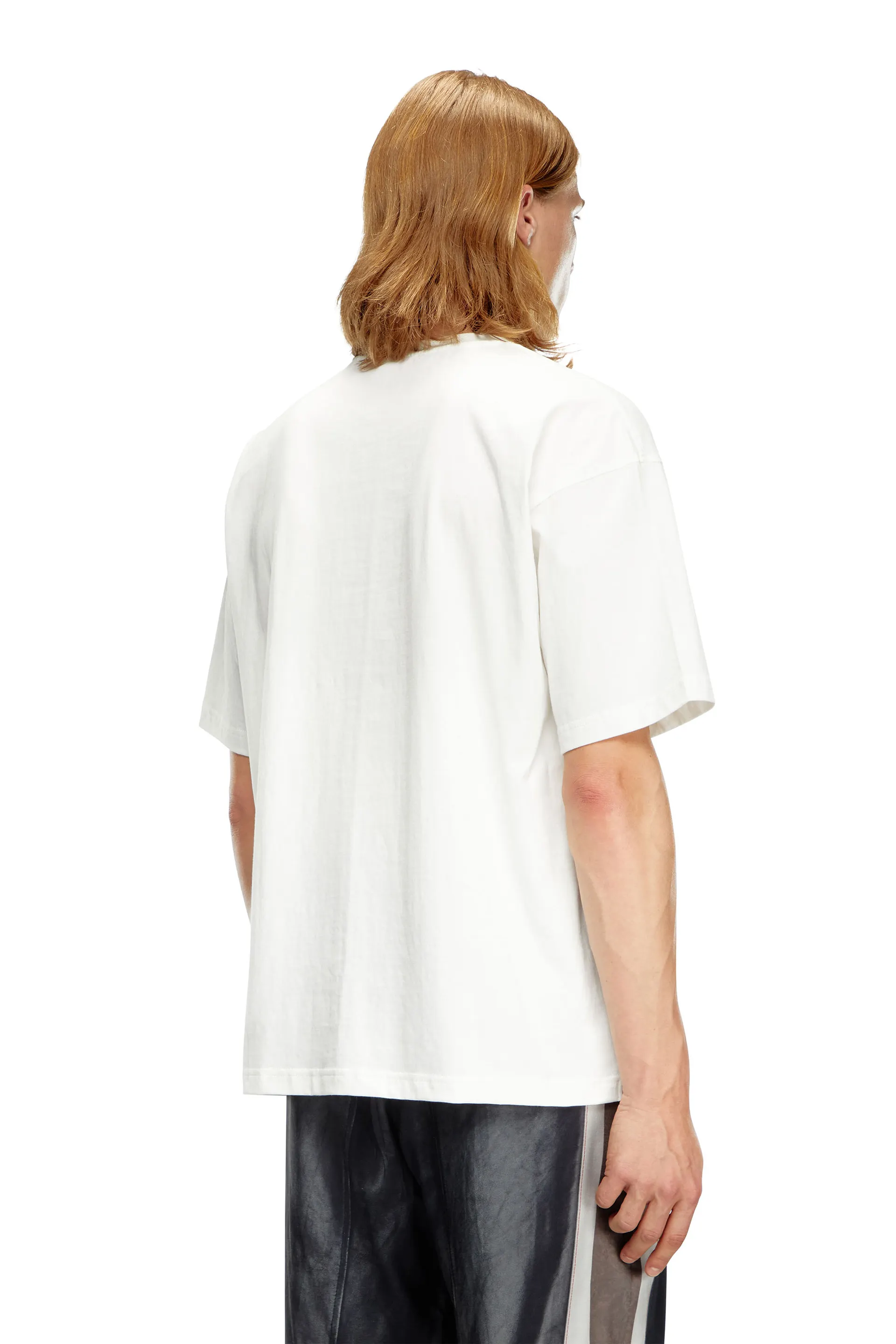 Faded T-shirt with Oval D print