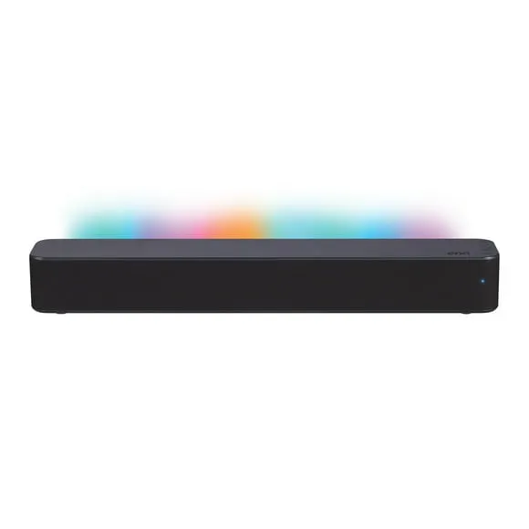 onn 20 Inch Bluetooth 2.0 Channel Soundbar with Multi-Color LED Lighting, Black