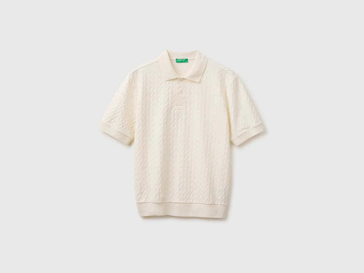 Jacquard polo shirt