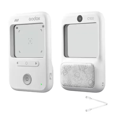 Camera Godox C100 Mini Retro CCD Camera Transparent Viewfinder Portable 128G Expandable Storage Vlog Video Shooting