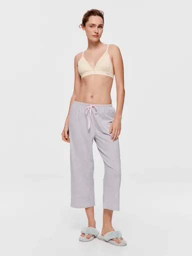 Grey Marle 3/4 Pj Pant