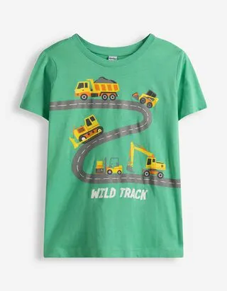 T-shirt - Stampa frontale - Verde chiaro