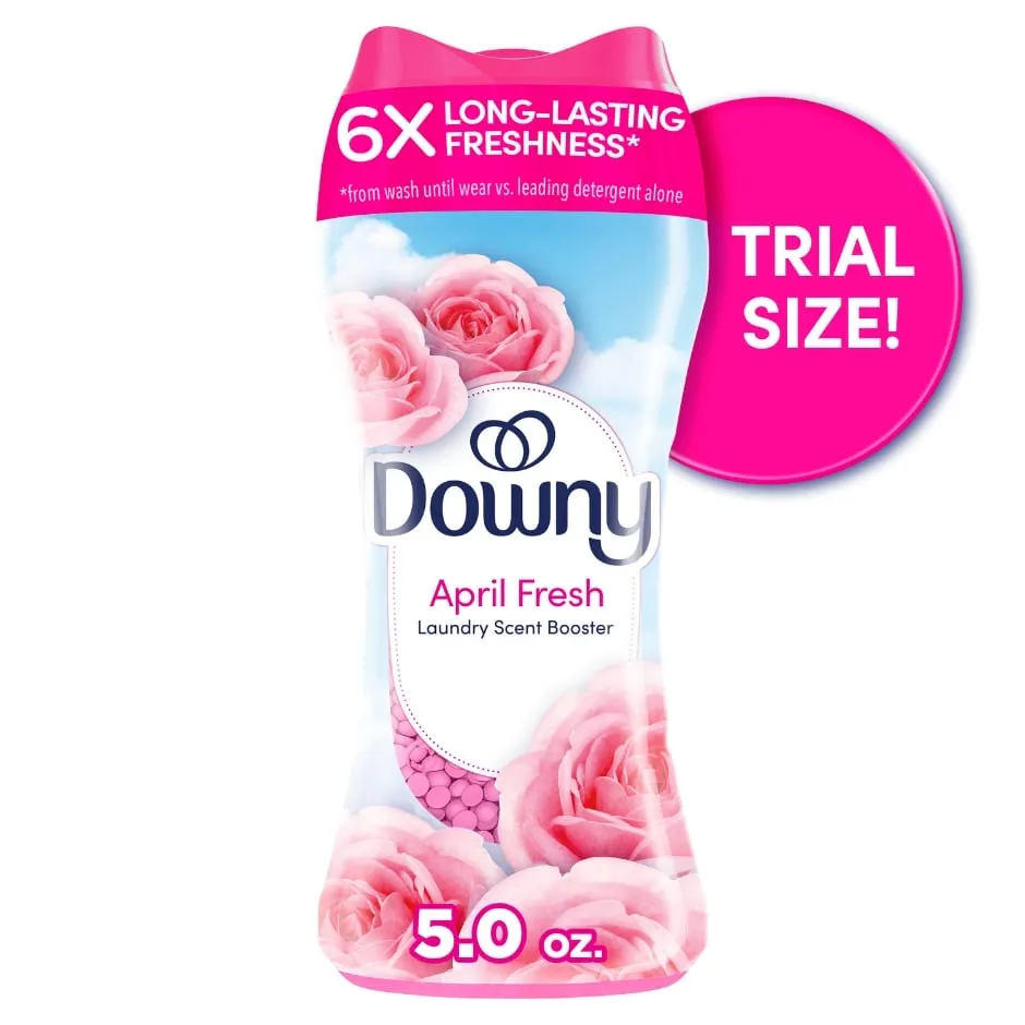 Downy April Fresh In-Wash Laundry Scent Booster Beads, 5.0 oz, laundry scent beads, Long-lasting Freshness