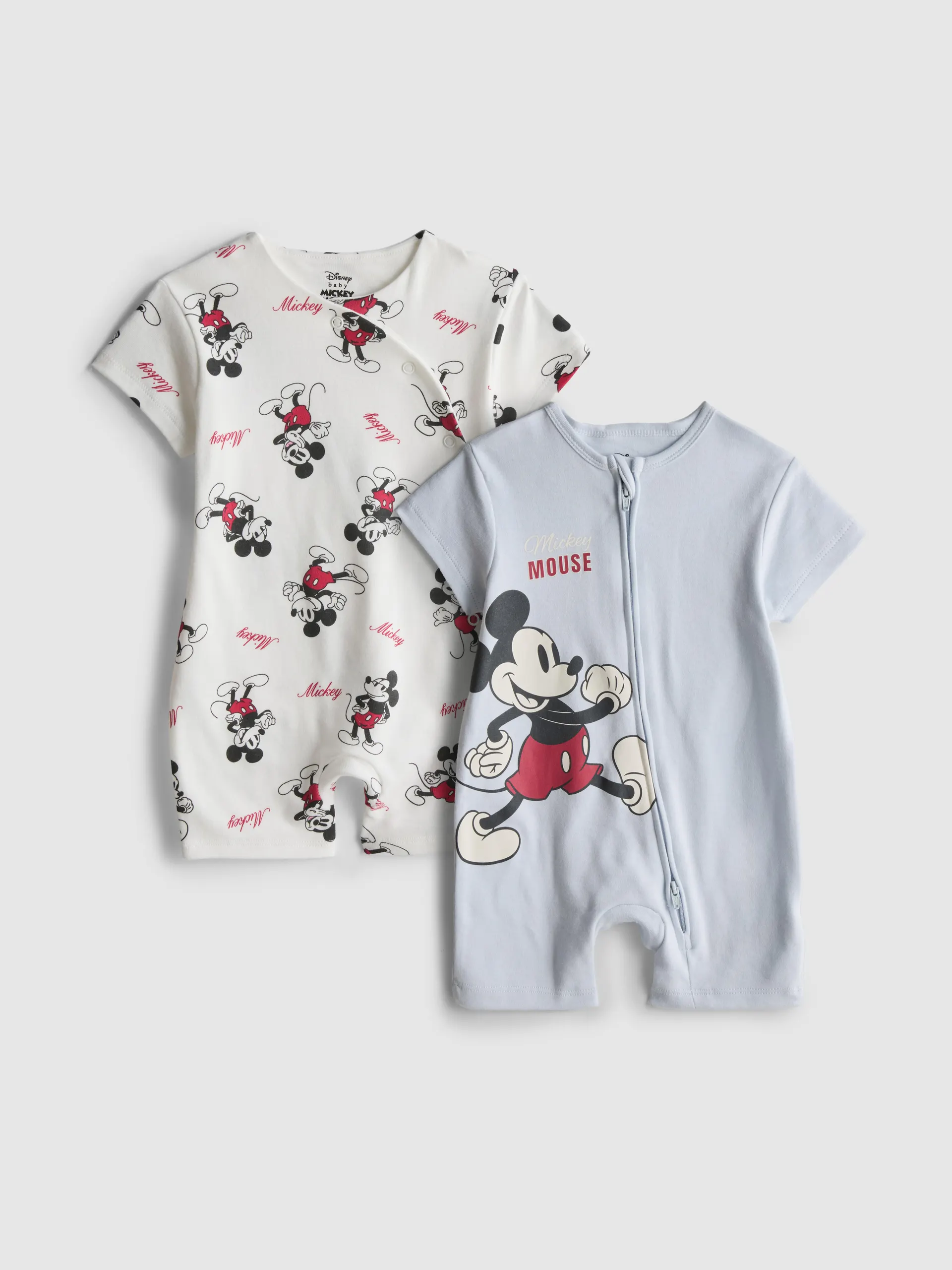 0–24 mois | Lot de 2 barboteuses Disney Mickey Mouse