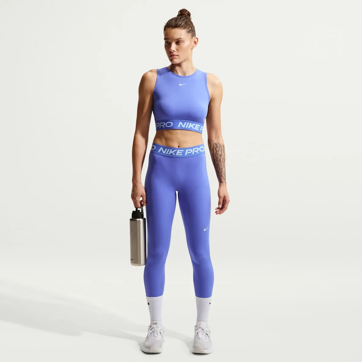 Leggings i full lengde med mellomhøyt liv til dame