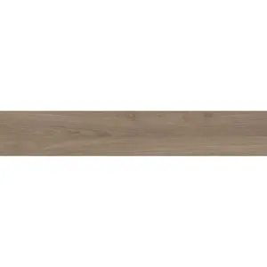 Suelo porcelánico Fika efecto madera taupe 20x120 cm