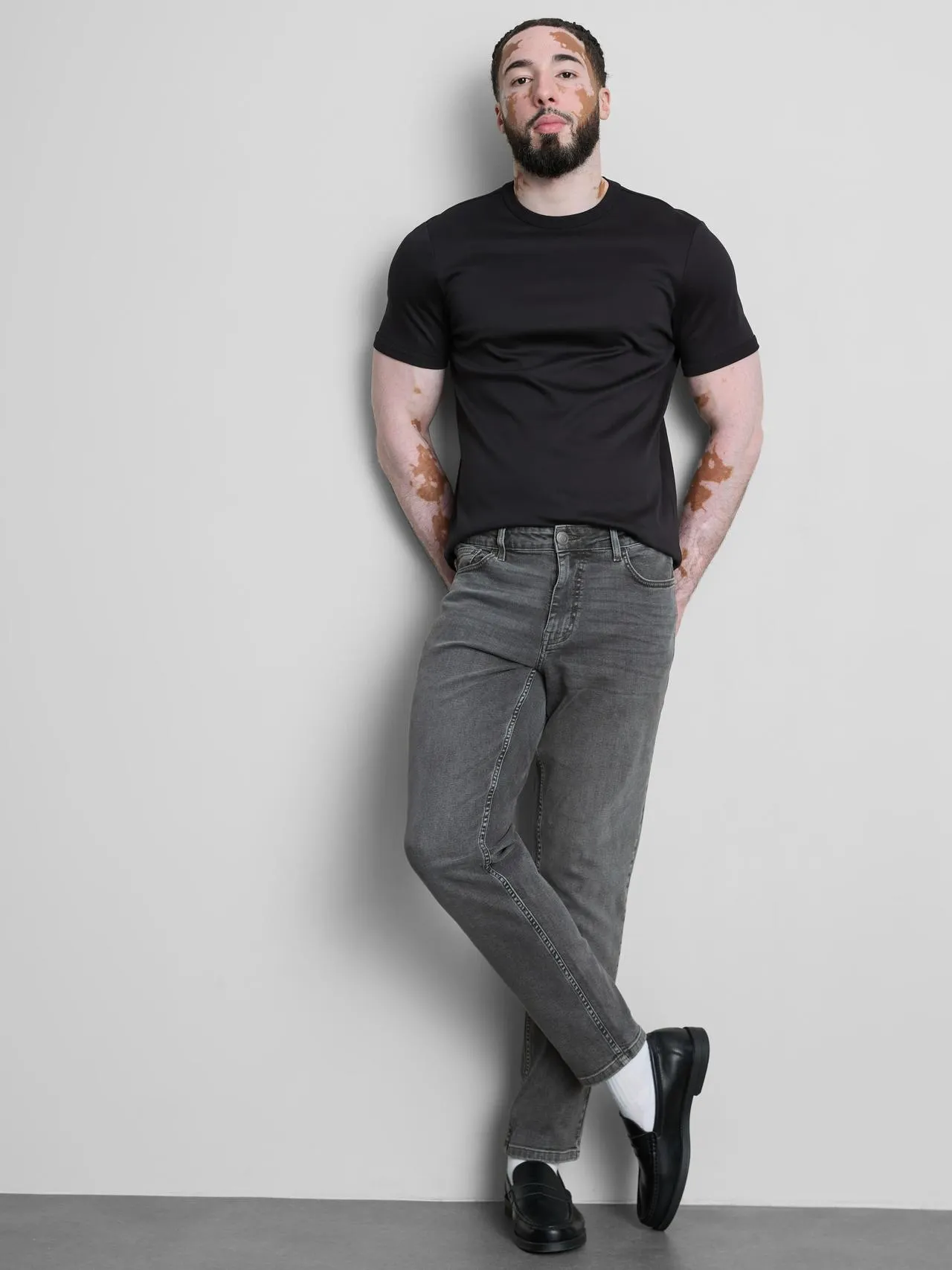 Jean slim à taille mi-haute