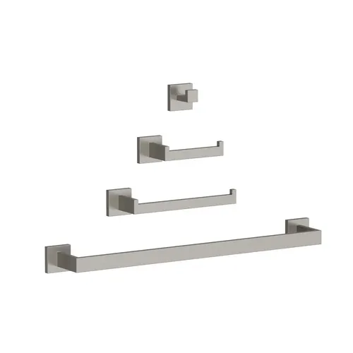 Grandjoy® 4-Piece Brushed Nickel Bathroom Hardware Set