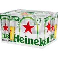 heineken silver beer low carb lager Can 12 x 330mL