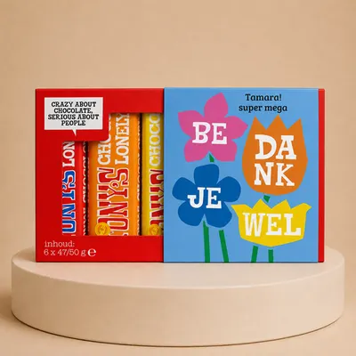 Tony's Chocolonely | Proeverijtje | Bedankjewel | Tekst aanpasbaar