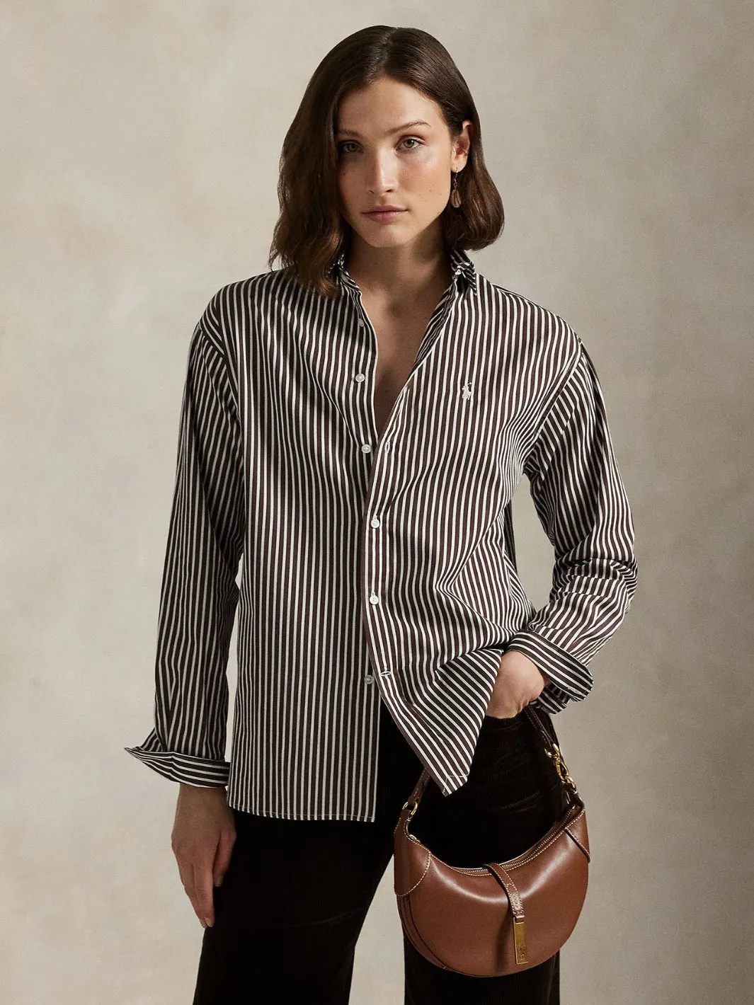 RELAXED FIT STRIPED COTTON SHIRT
