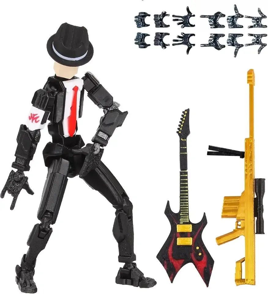 T13 Action Figure Assembly Completed, T13 Action Figures Set High 5.4 inches Tall, Office Desks , and Birthday Cake Decorations, Titan 13 Action Figure for Ultimate Gaming Action Figures Collection