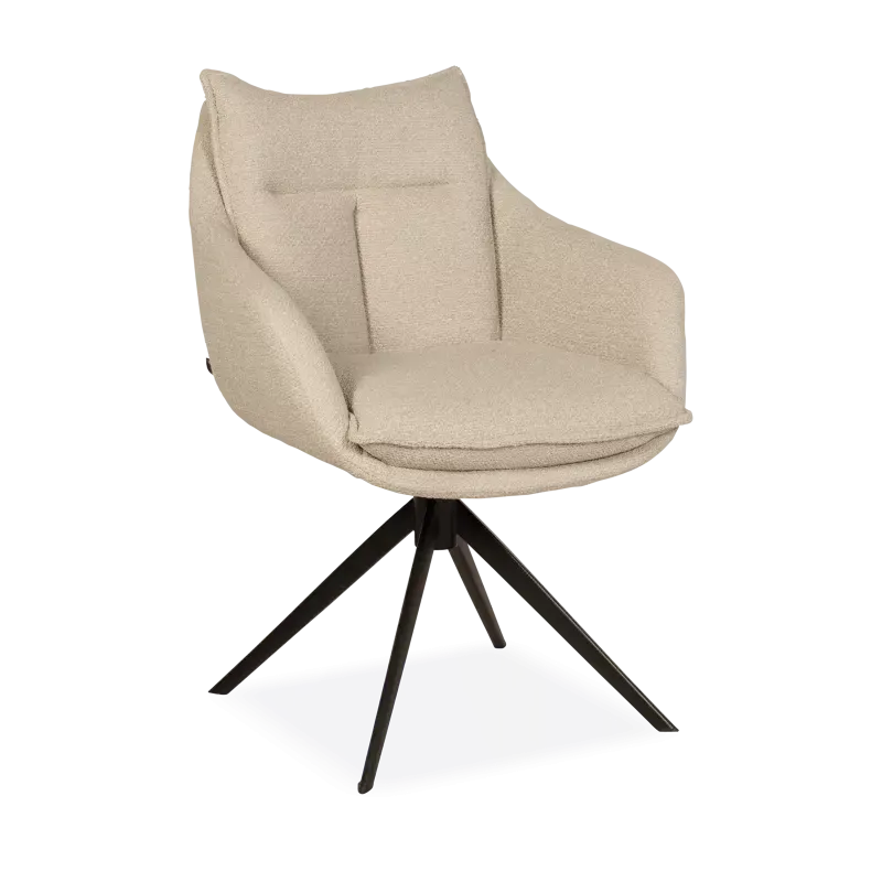 Armstoel Kenzo (draai - zwart) - Rhythm Naturel