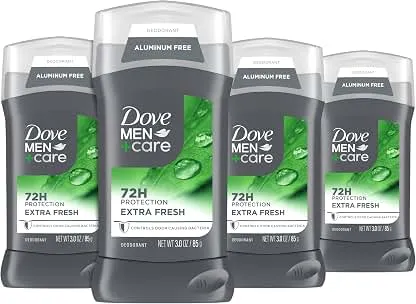 Dove Men+Care Deodorant Stick for Men 4 Count Extra F…