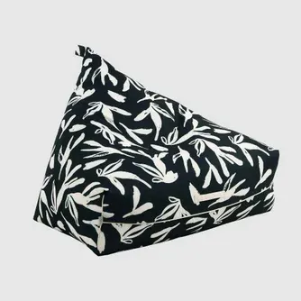 Twill & Co Cyrus Bloom Print Slouch Bean Bag Black 200L
