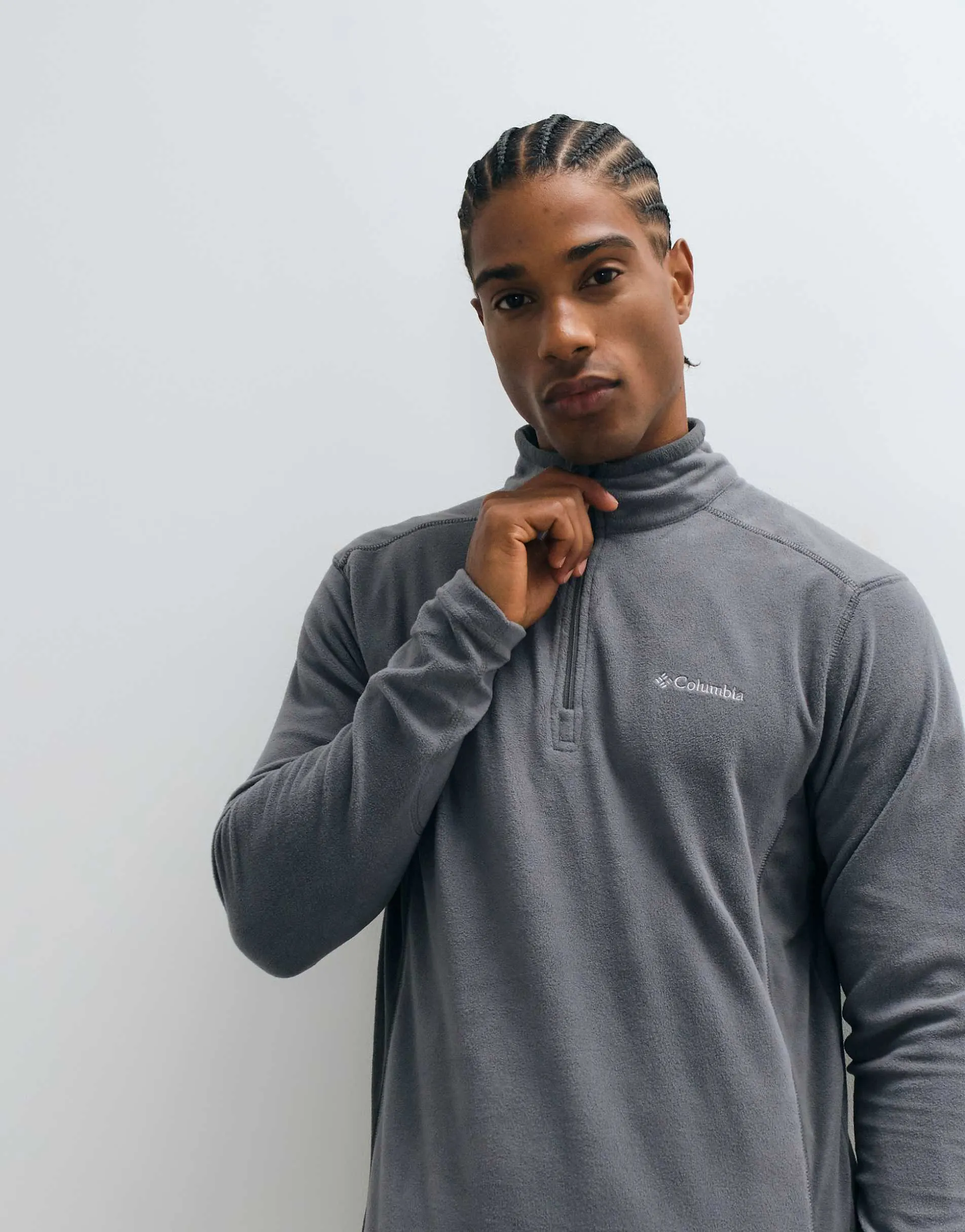 Columbia Klamath Range II half zip fleece in grey