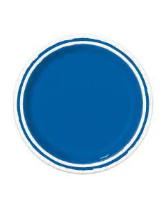 321 Party! 9" Blue Minimal Stripes Party Plates, 40 ct