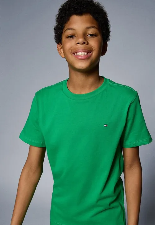 ESSENTIAL JERSEY CREW NECK T-SHIRT - T-shirts - radiant green