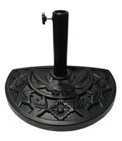 Schirmständer halbrund aus Polyethylen, ca. Ø 48 mm - Schwarz