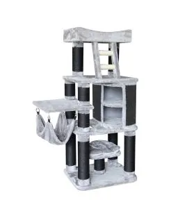 Adori Krabpaal Jesse 70x60x180 cm - Krabpalen - Grijs&Zwart