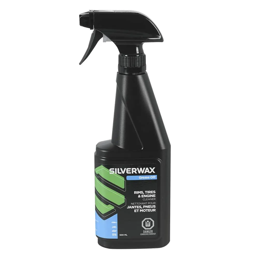 Nettoyant pour jantes pneus et moteur pour l'auto 500 ml SILVERWAX