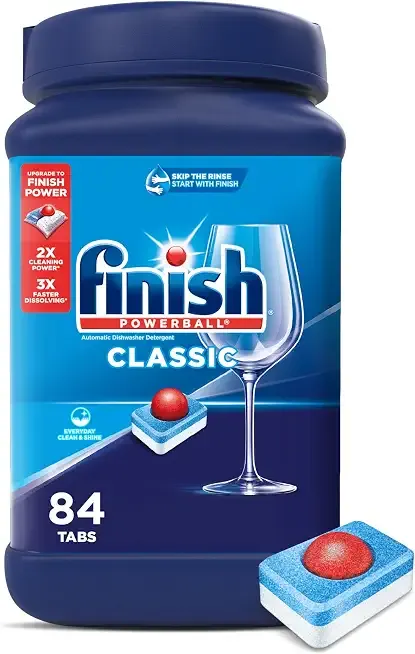 Finish Powerball Dishwasher Pods, Wrapper Free Dish Detergent, 84ct