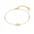 Armband in zilver, een bij met zirkonia