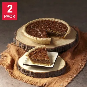 Collin Street Bakery 2 Pecan Pie Bundle, 3.25 lb Total, 16 Total Servings
