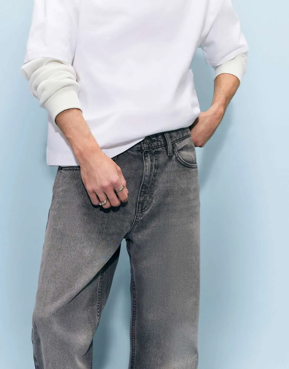 River Island Loose fit jeans in grey