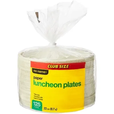 Paper Luncheon Plates Club Size