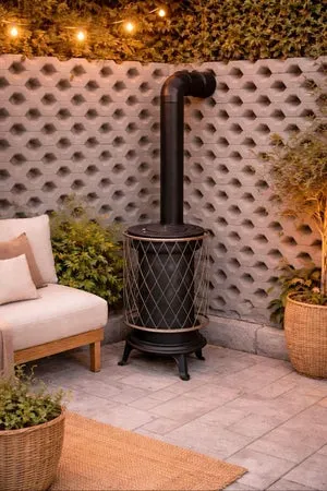 Estufa de exterior Eider Fundición de 13 kw
