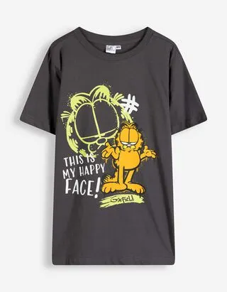 T-shirt - Garfield - Grigio scuro