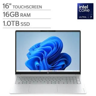 HP OmniBook 3 16" Touchscreen Laptop - Intel Core Ultra 7 Series 2 - 2K (1920 x 1200) - 16GB Memory - 1TB SSD - Windows 11 Home