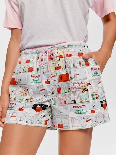Snoopy 100% Cotton Mid Boxer Short