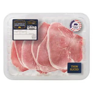 Premium Thin Cut Boneless Center Cut Pork Chops, per lb