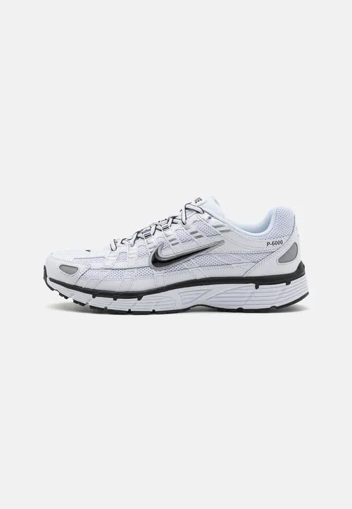 P 6000 UNISEX - Joggesko - white/black/metallic silver
