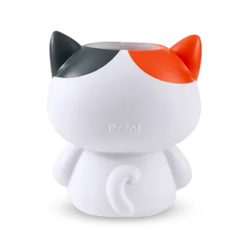 Pennenhouder ORANGE CAT Wit/Grijs/Oranje