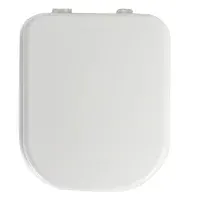 Tapa y asiento para inodoro rectangular de MDF blanco
