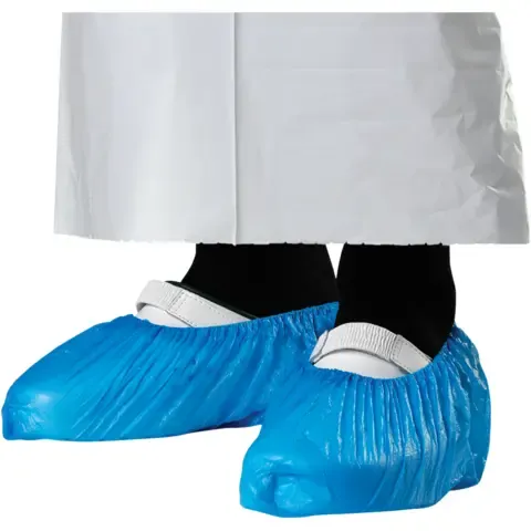 Overtrekk sko i plast 16'' blå - 210.0060