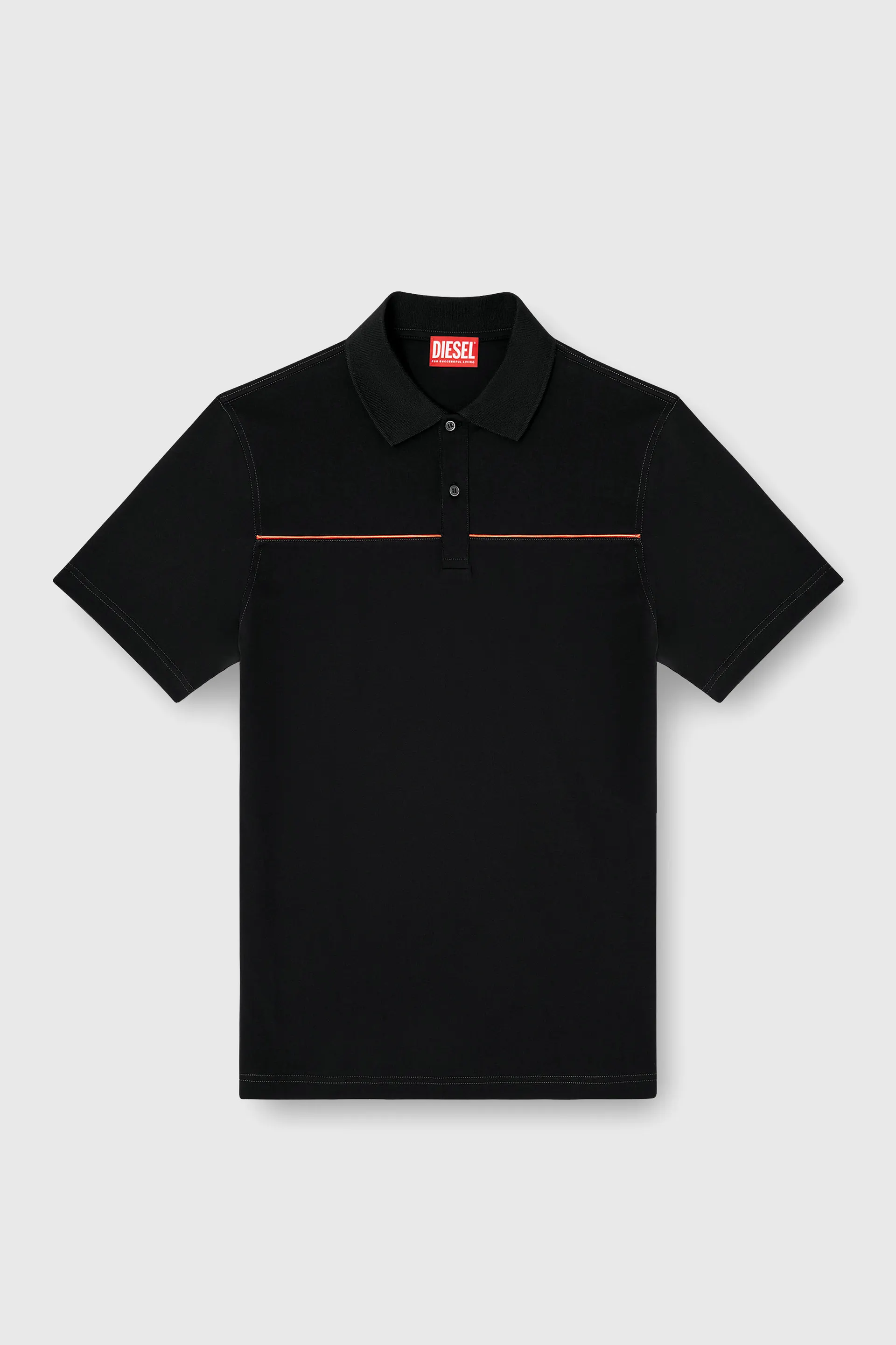 Polo shirt with contrast piping