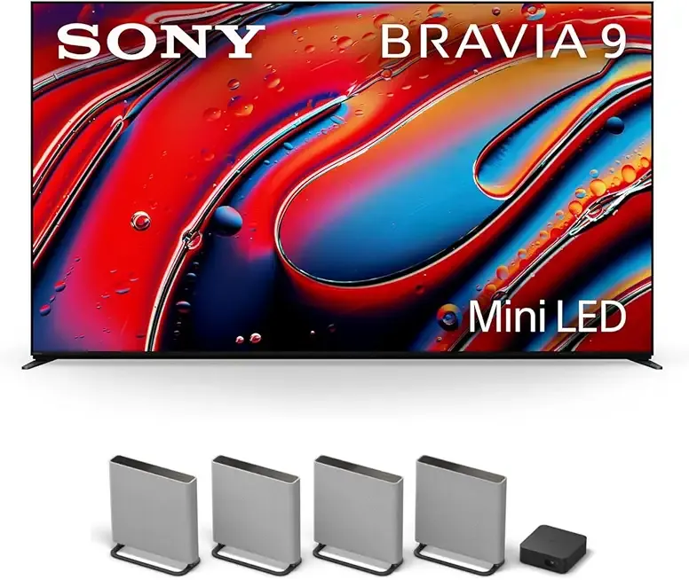Sony K85XR90 85" XR90 Series Bravia Mini LED HDR QLED 4K Google TV with a HT-A9M2 4.0.4 Ch BRAVIA Theater Quad Soundbar with Dolby Atmos (2024)