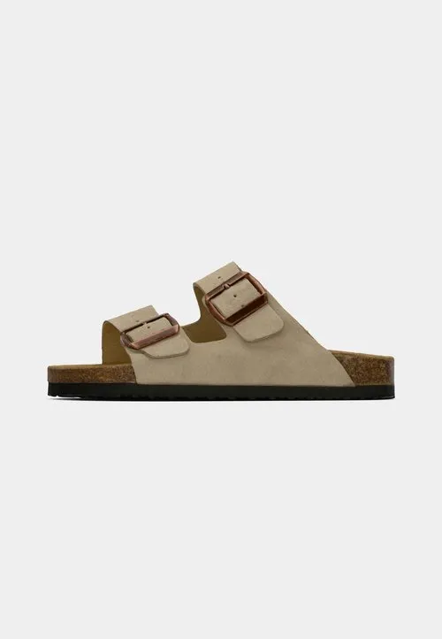 LEATHER UNISEX - Tøfler - beige